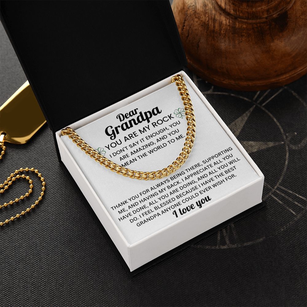 To My Grandpa - Cuban Chain