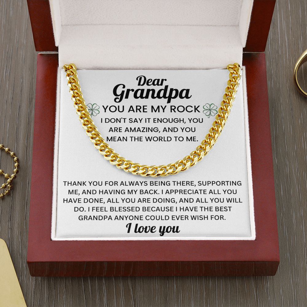 To My Grandpa - Cuban Chain