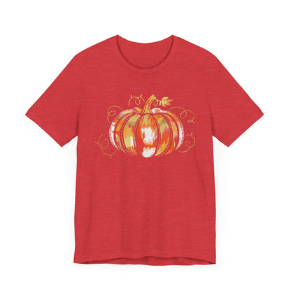 Camiseta con gráfico de calabaza de Acción de Gracias de otoño