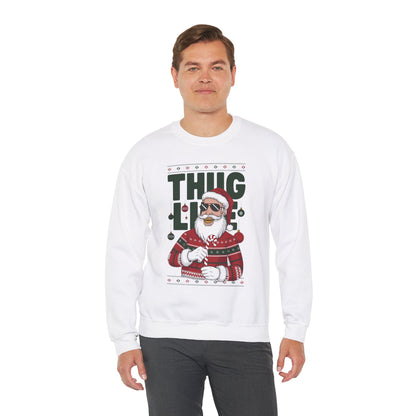 Thug Life Saint Nick Sweater | Funny Santa Christmas Sweatshirt