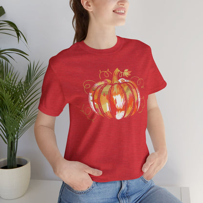 Camiseta con gráfico de calabaza de Acción de Gracias de otoño