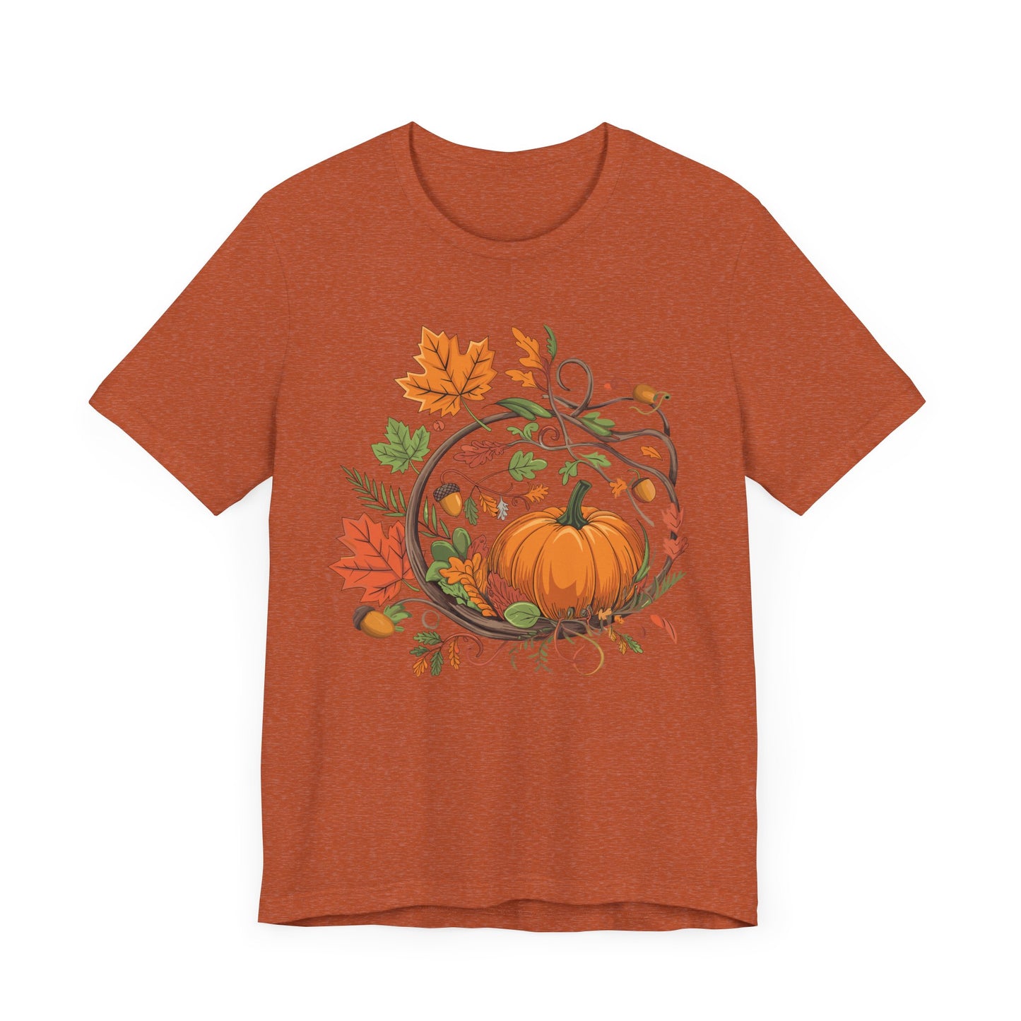 Camiseta con temática de otoño y calabaza