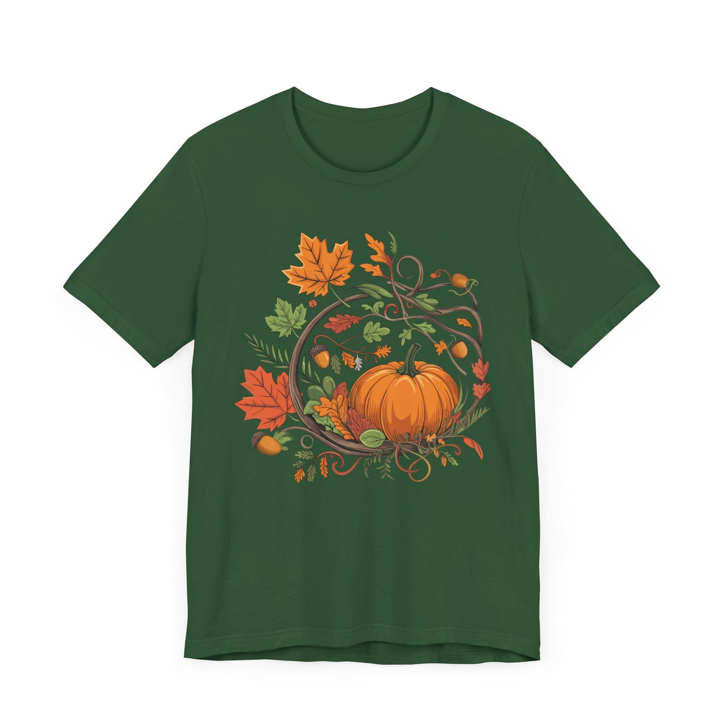 Camiseta con temática de otoño y calabaza