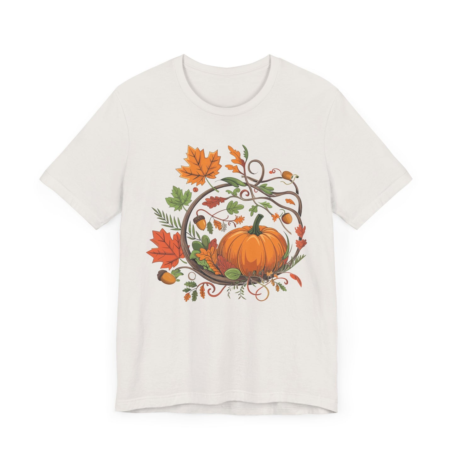 Camiseta con temática de otoño y calabaza