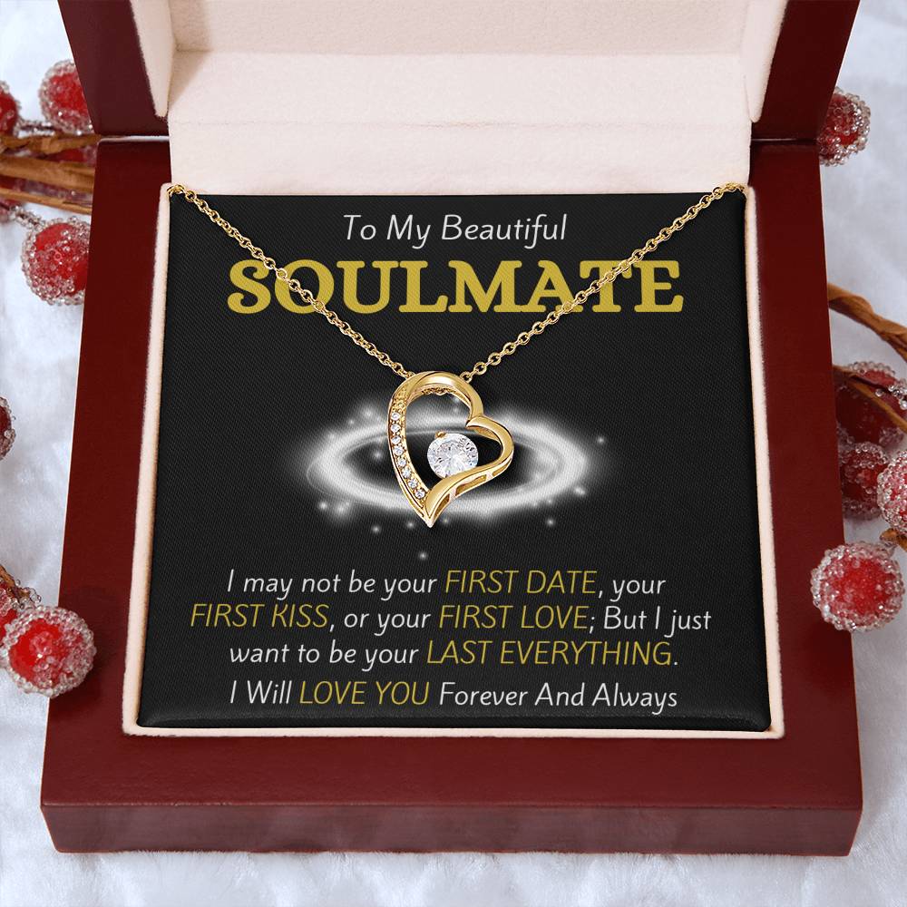 To My Beautiful Soulmate - Forever & Always - Forever Love Necklace