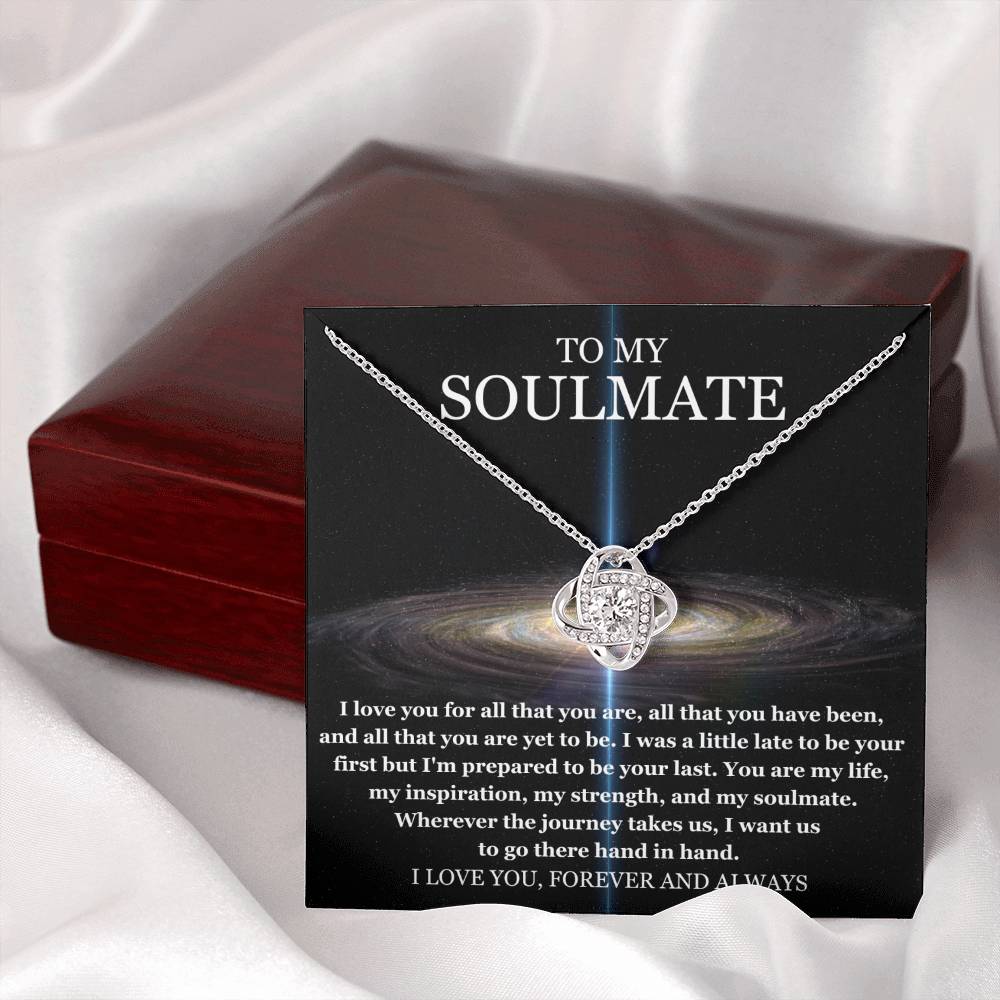 To My Soulmate - Universe - Love Knot Necklace