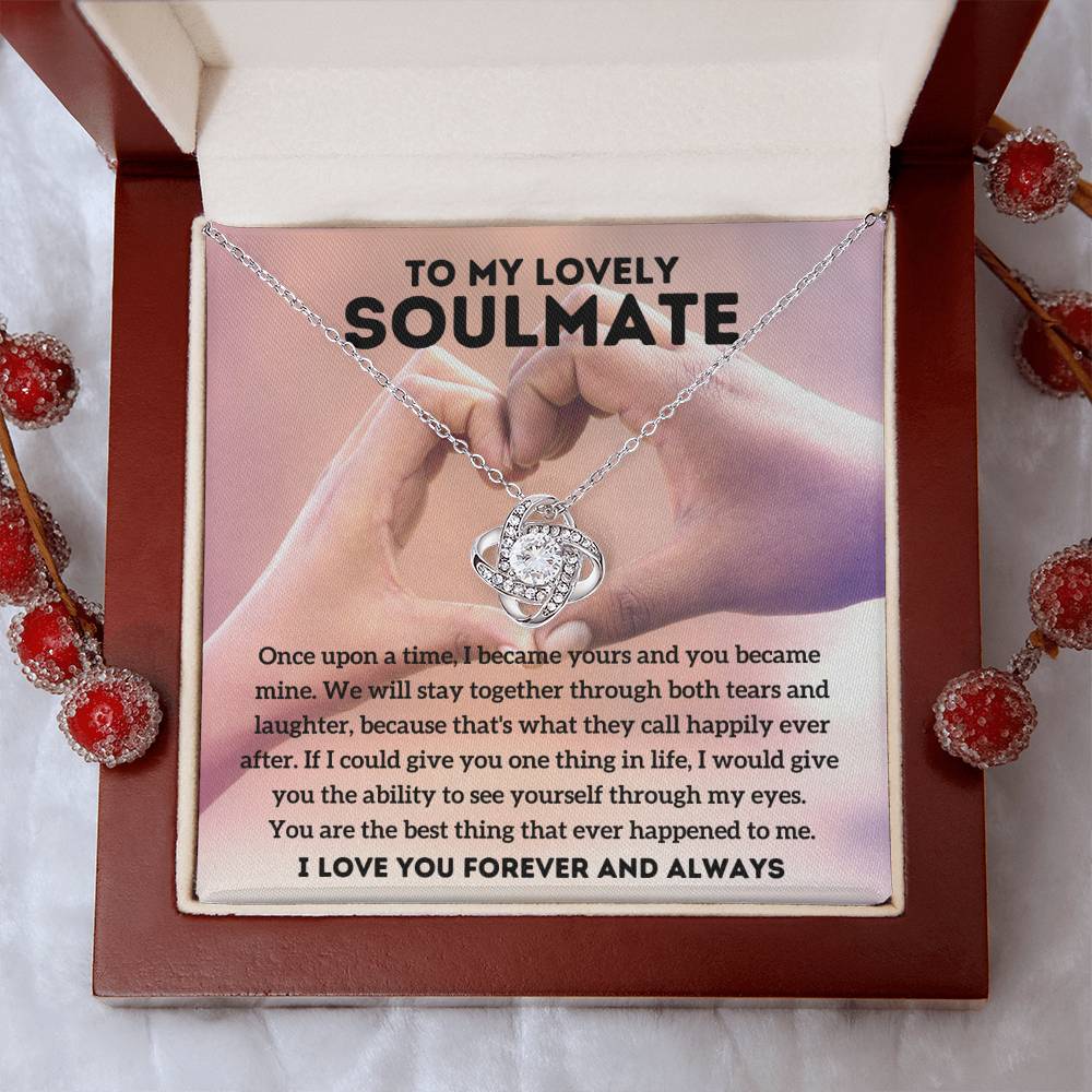 To My Lovely Soulmate - Once Upon - Love Knot Necklace