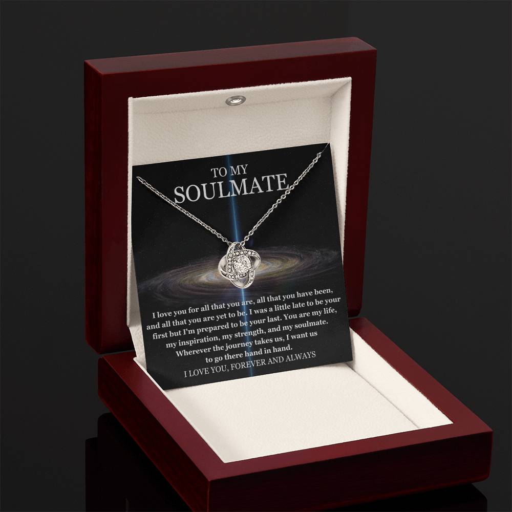 To My Soulmate - Universe - Love Knot Necklace