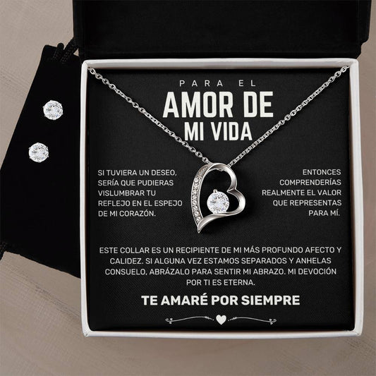 [CASI AGOTADO] - Para el AMOR DE MI VIDA - Negro (Aretes Incluidos)