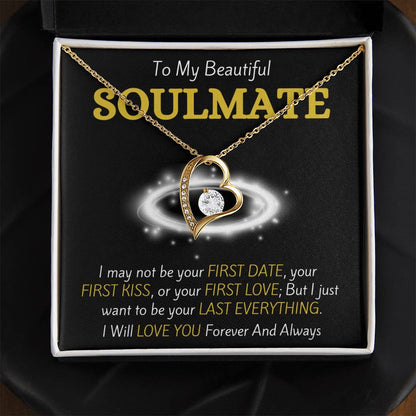 To My Beautiful Soulmate - Forever & Always - Forever Love Necklace