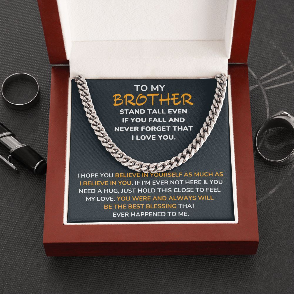 To My Brother - Cuban Chain – Joy Love Gifts
